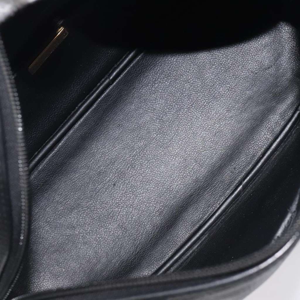 Christian Dior Vintage CD Handbag Black Leather Fair condition - Box View