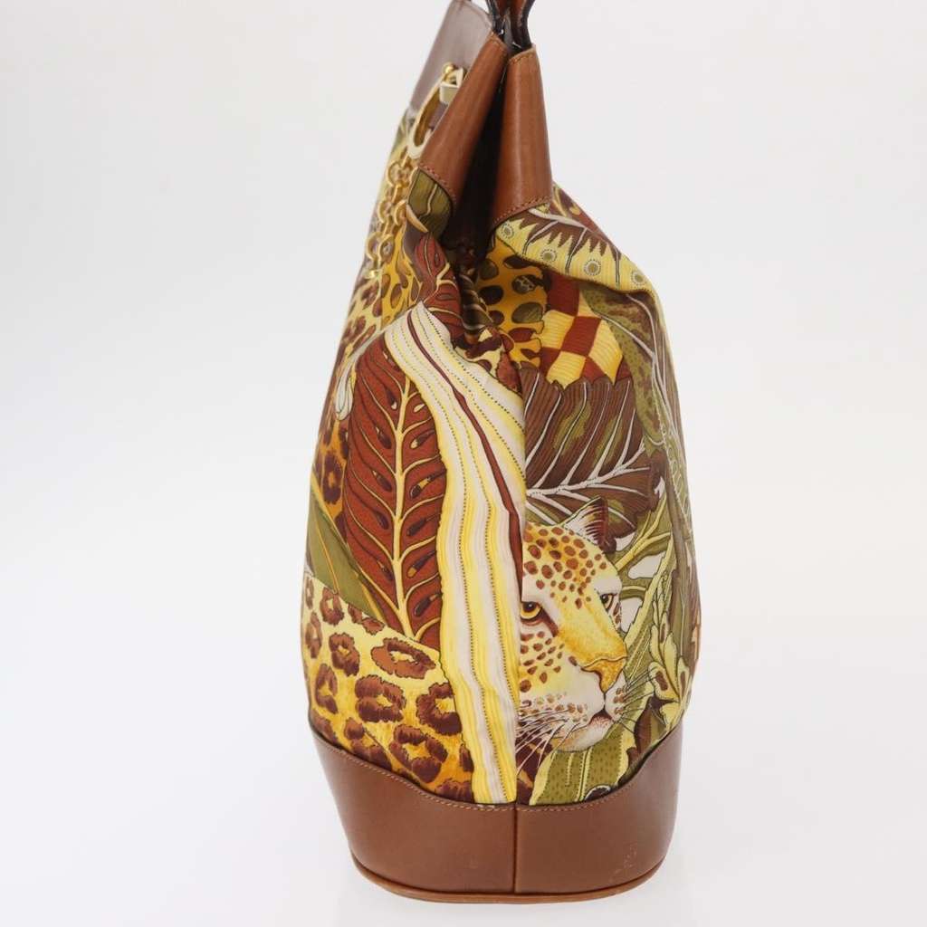 Salvatore Ferragamo Vintage Shoulder Bag Brown Canvas Good condition - Inside View