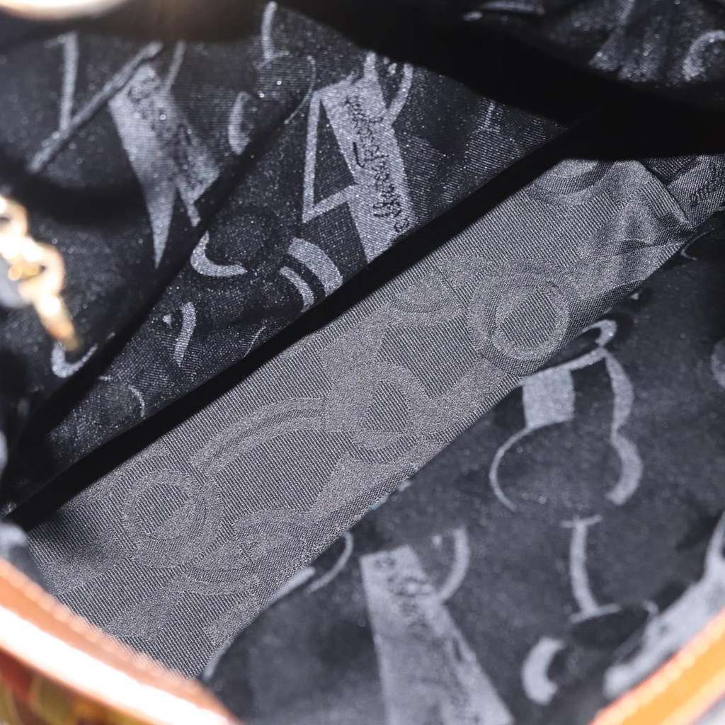 Salvatore Ferragamo Vintage Shoulder Bag Brown Canvas Good condition - Box View