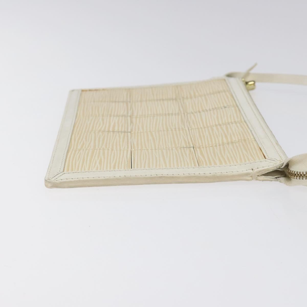 Louis Vuitton Delmonico Pochette Ecru Leather Good condition - Inside View