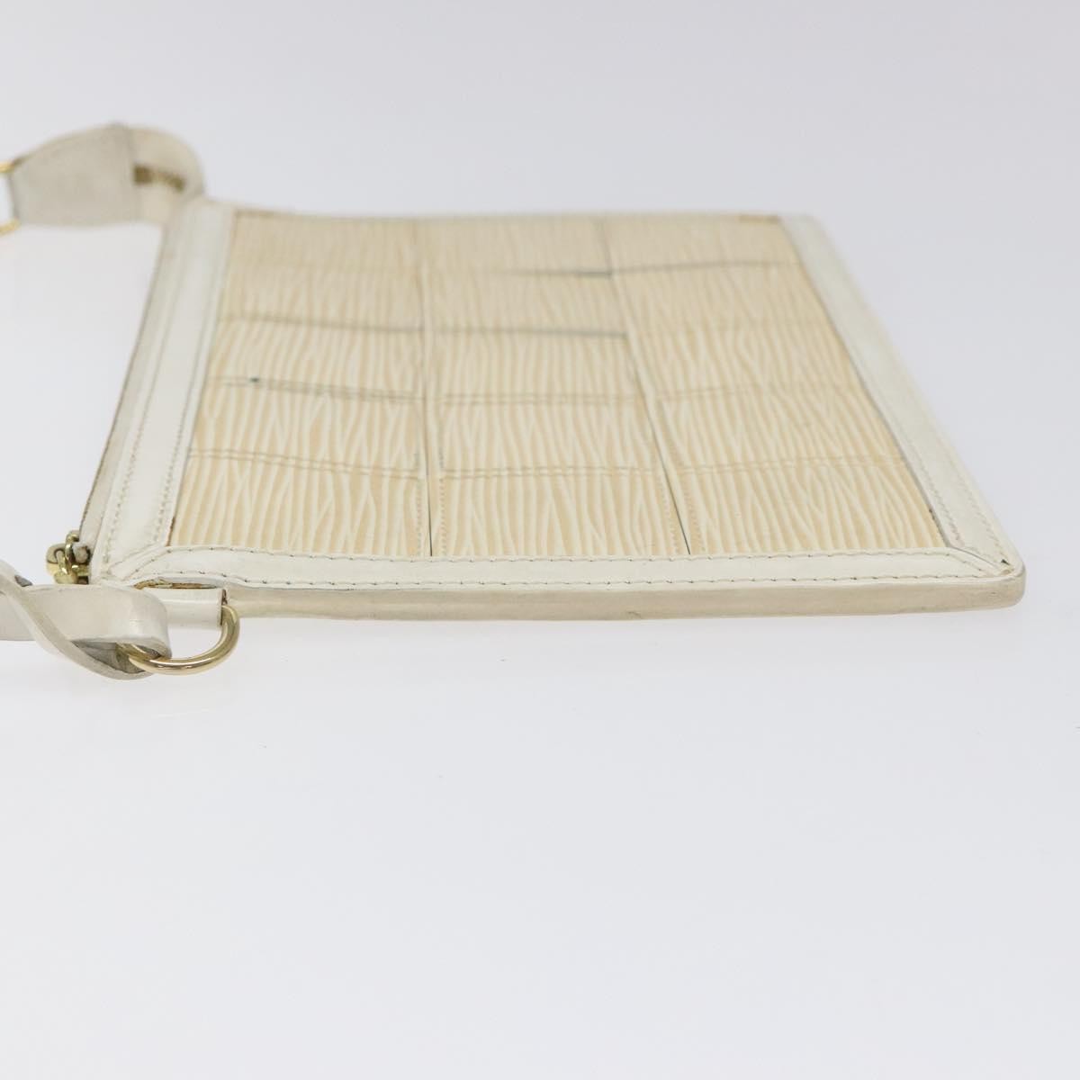 Louis Vuitton Delmonico Pochette Ecru Leather Good condition - Model View