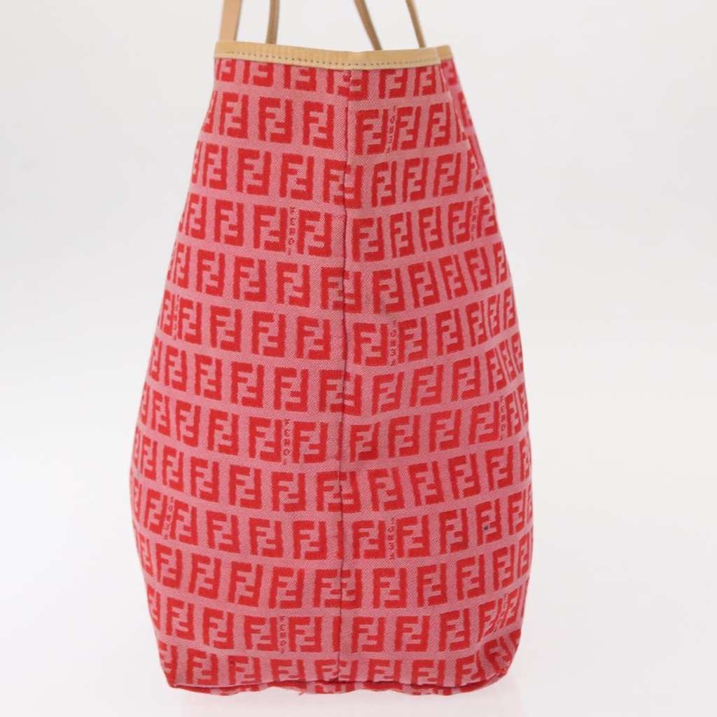 Fendi Roll Tote Red Canvas Good condition - Model View
