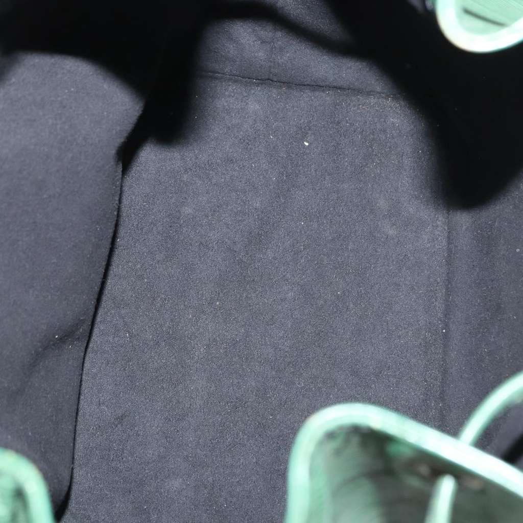 Louis Vuitton Petit Noe Handbag Green Leather Good condition - Box View