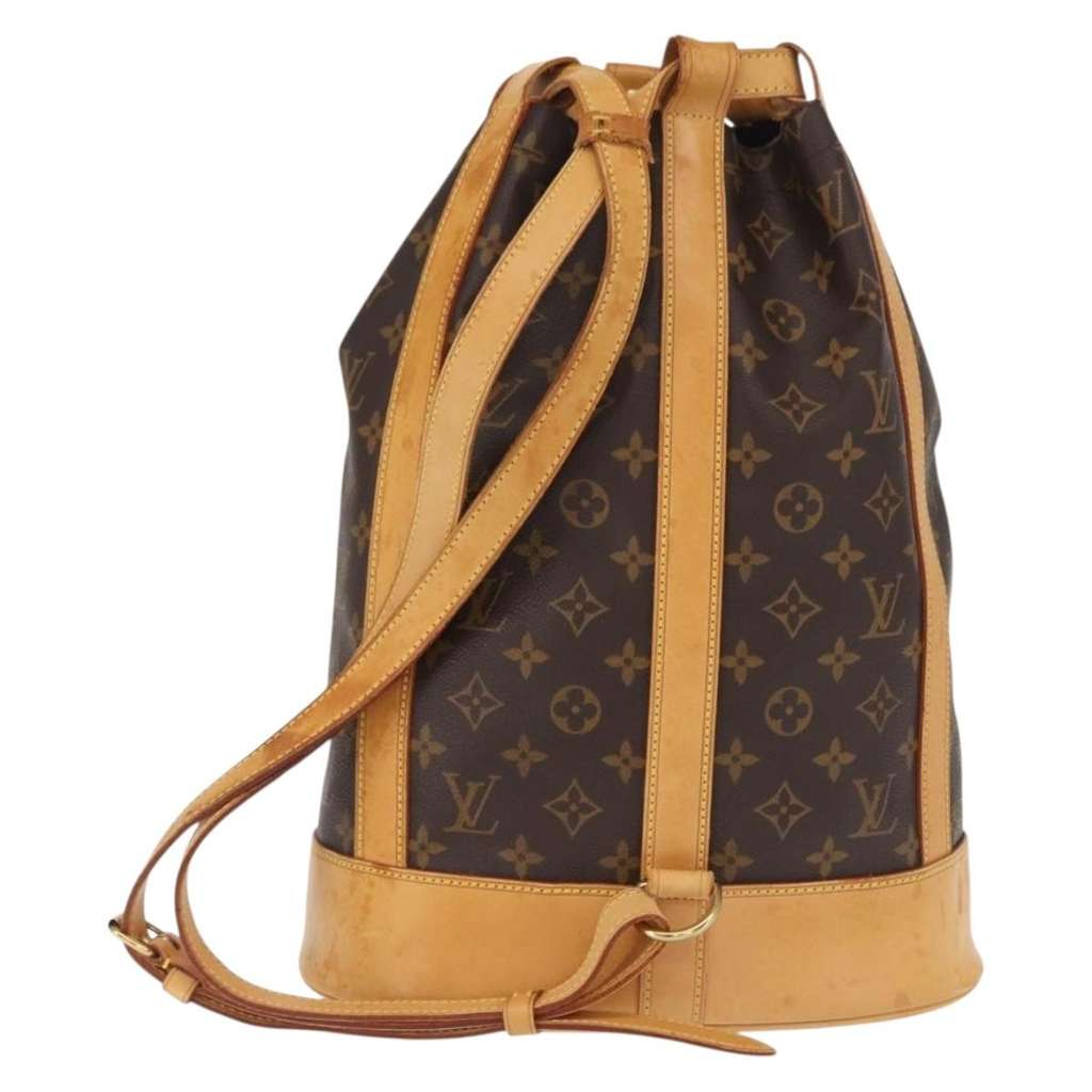 Louis Vuitton Randonnee Backpack Brown Canvas Fair condition - Back View