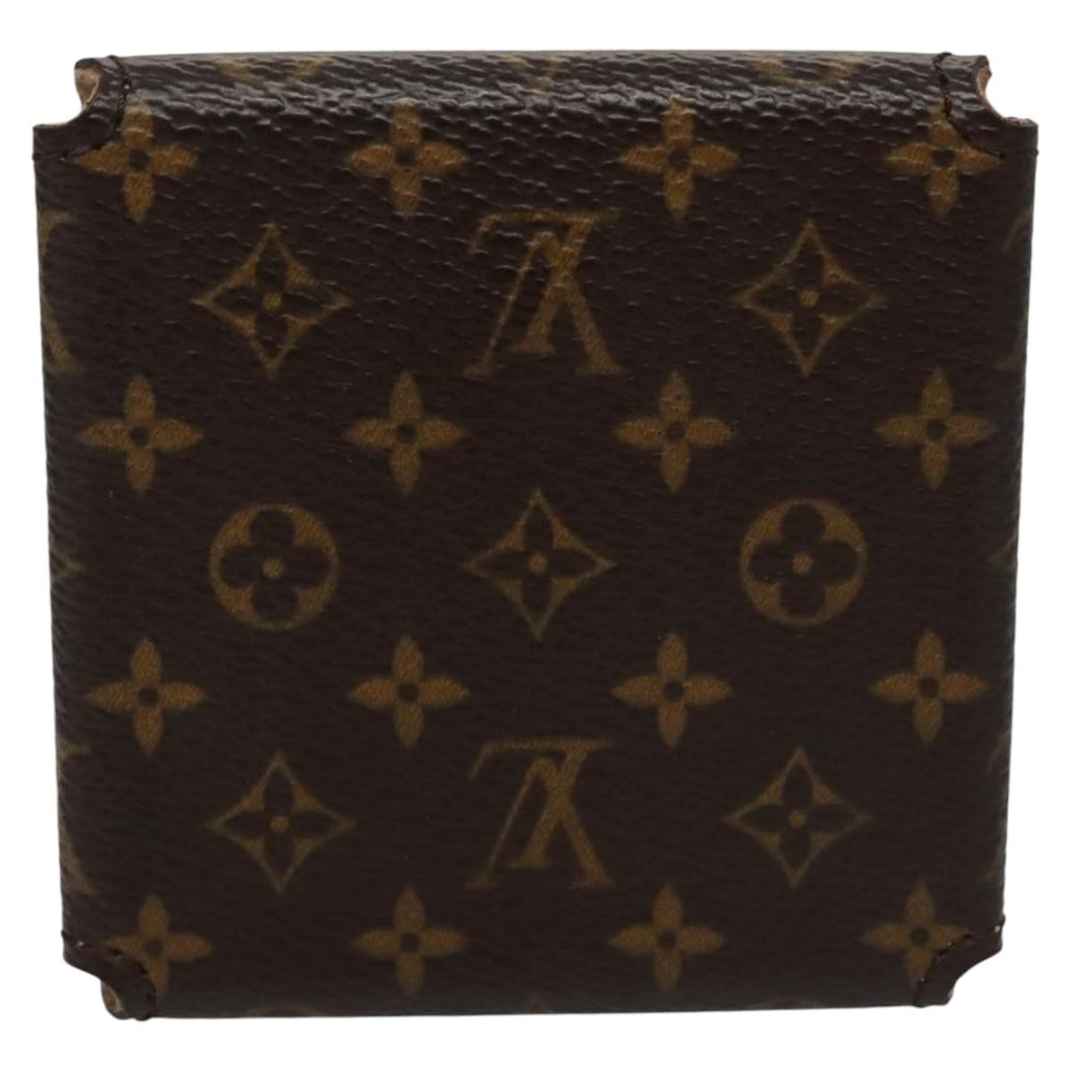 Louis Vuitton CASE JEWELRY BOX Brown Canvas Good condition - Back View