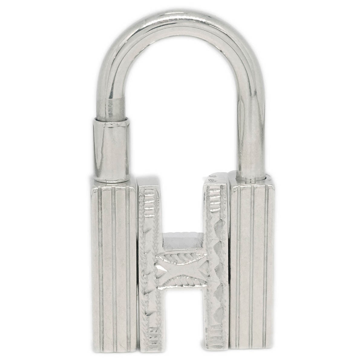 Hermès Annee Mediterranee Cadena Lock Charm Silver Silver Good condition - Back View
