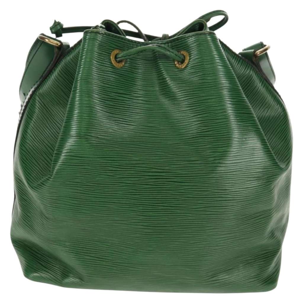 Louis Vuitton Petit Noe Handbag Green Leather Good condition - Back View