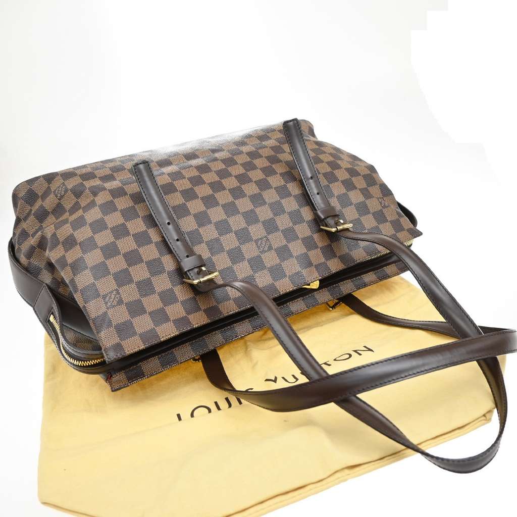 Louis Vuitton Chelsea Handbag Brown Leather Good condition - Box View
