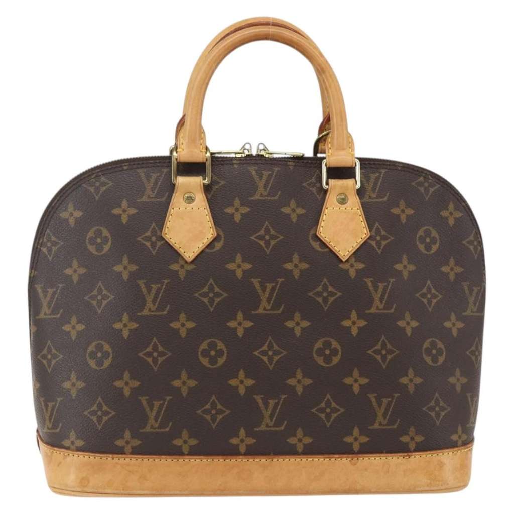 Louis Vuitton Alma Handbag Brown Canvas Fair condition - Back View