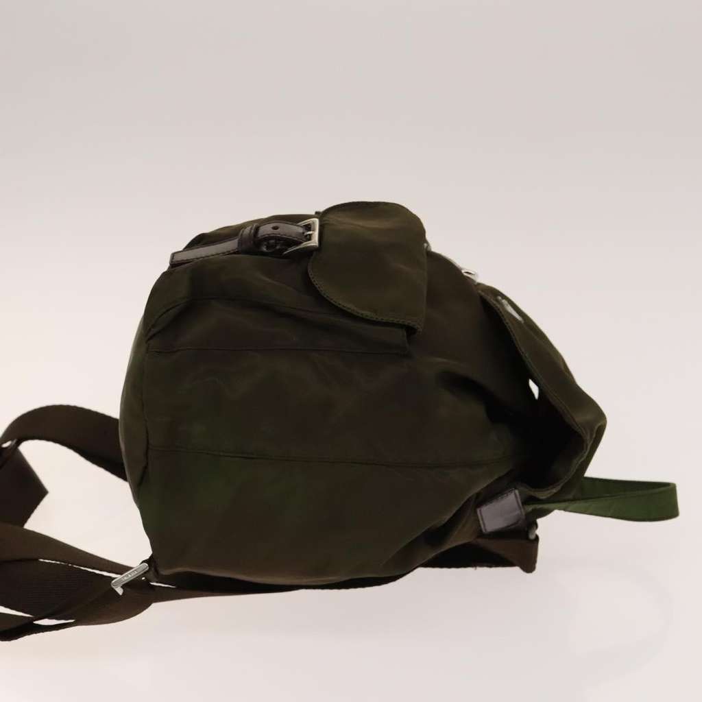 Prada Double Front Pocket Backpack Khaki Good condition - Inside View