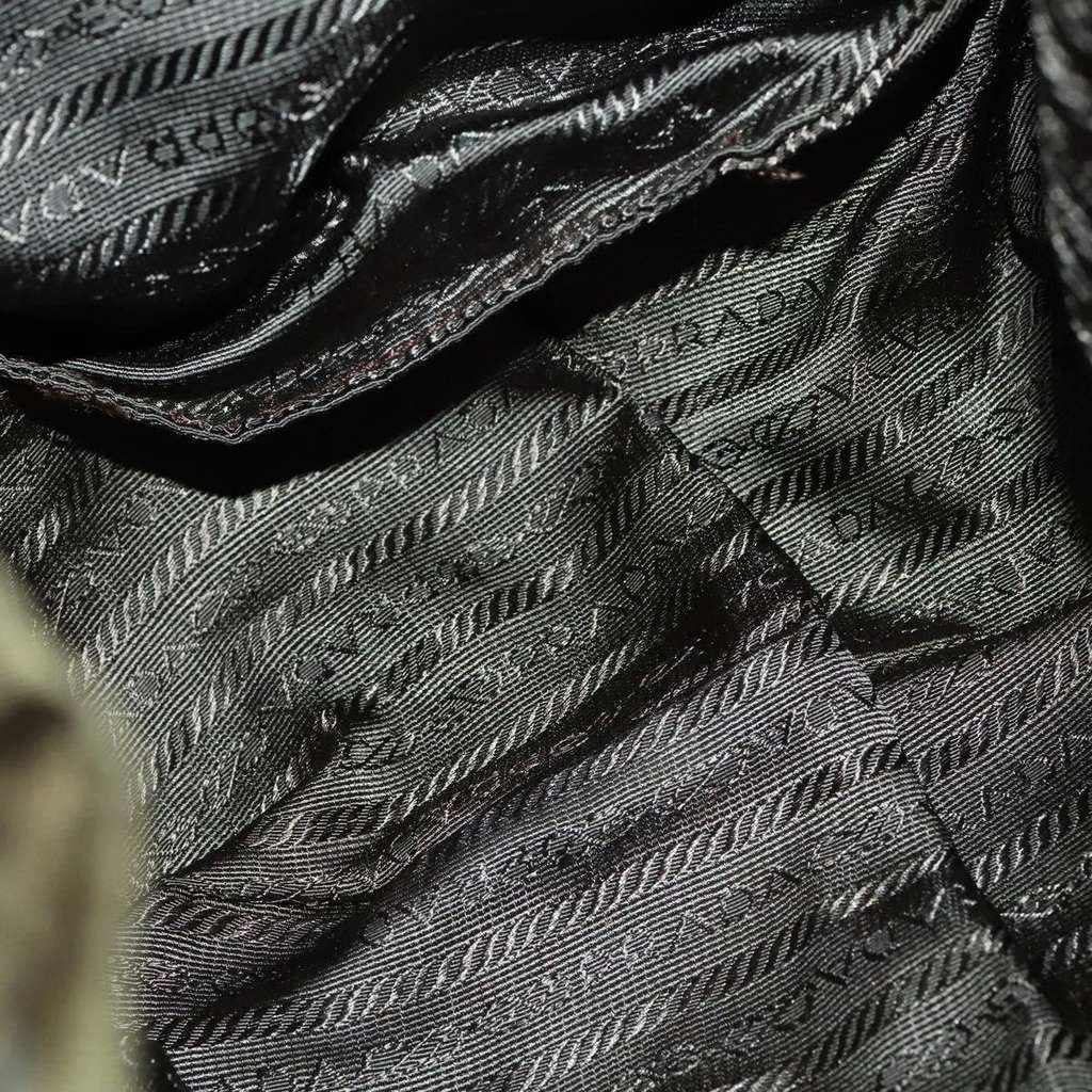 Prada Double Front Pocket Backpack Khaki Good condition - Box View