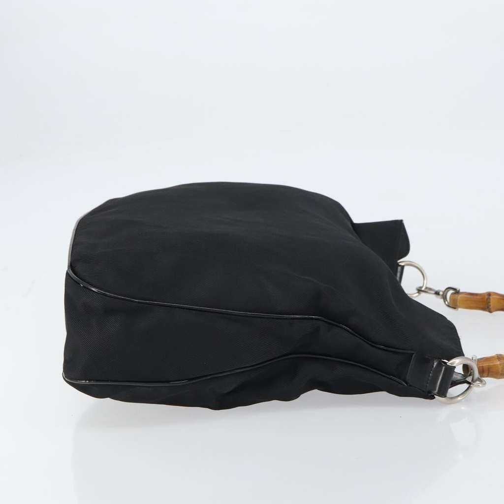 Gucci Vintage Bamboo Handle Open Hobo Black Good condition - Inside View