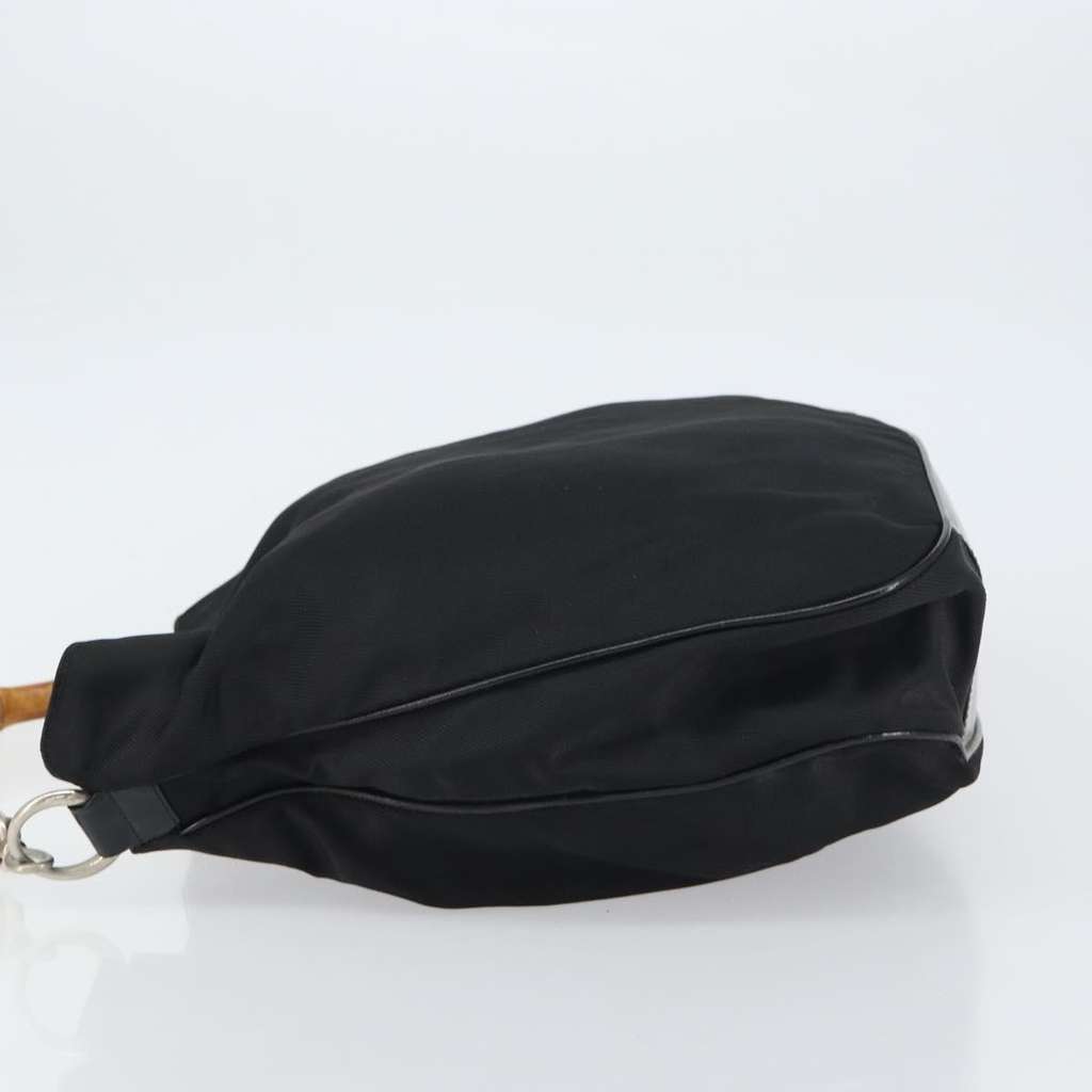 Gucci Vintage Bamboo Handle Open Hobo Black Good condition - Model View