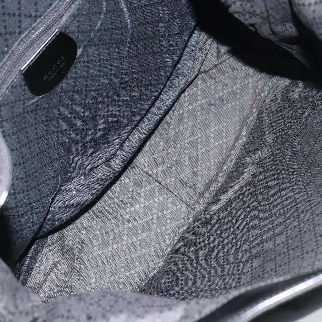 Gucci Vintage Bamboo Handle Open Hobo Black Good condition - Box View