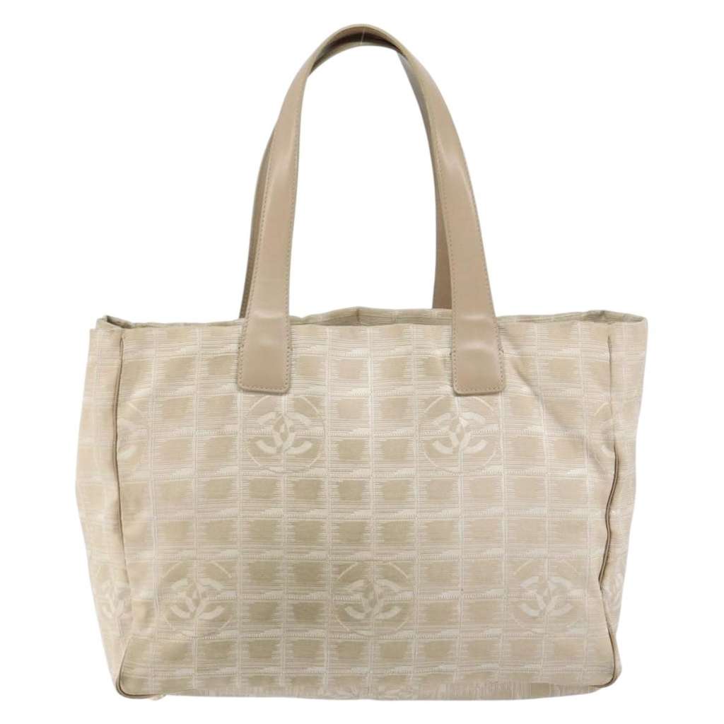 Chanel Travel Line Tote Beige Good condition - Back View