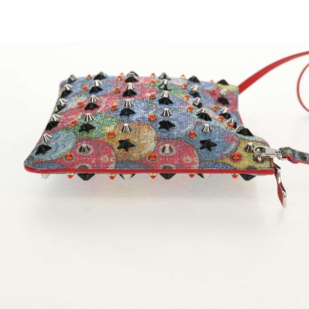 Christian Louboutin Loubiclutch Red Canvas Good condition - Model View