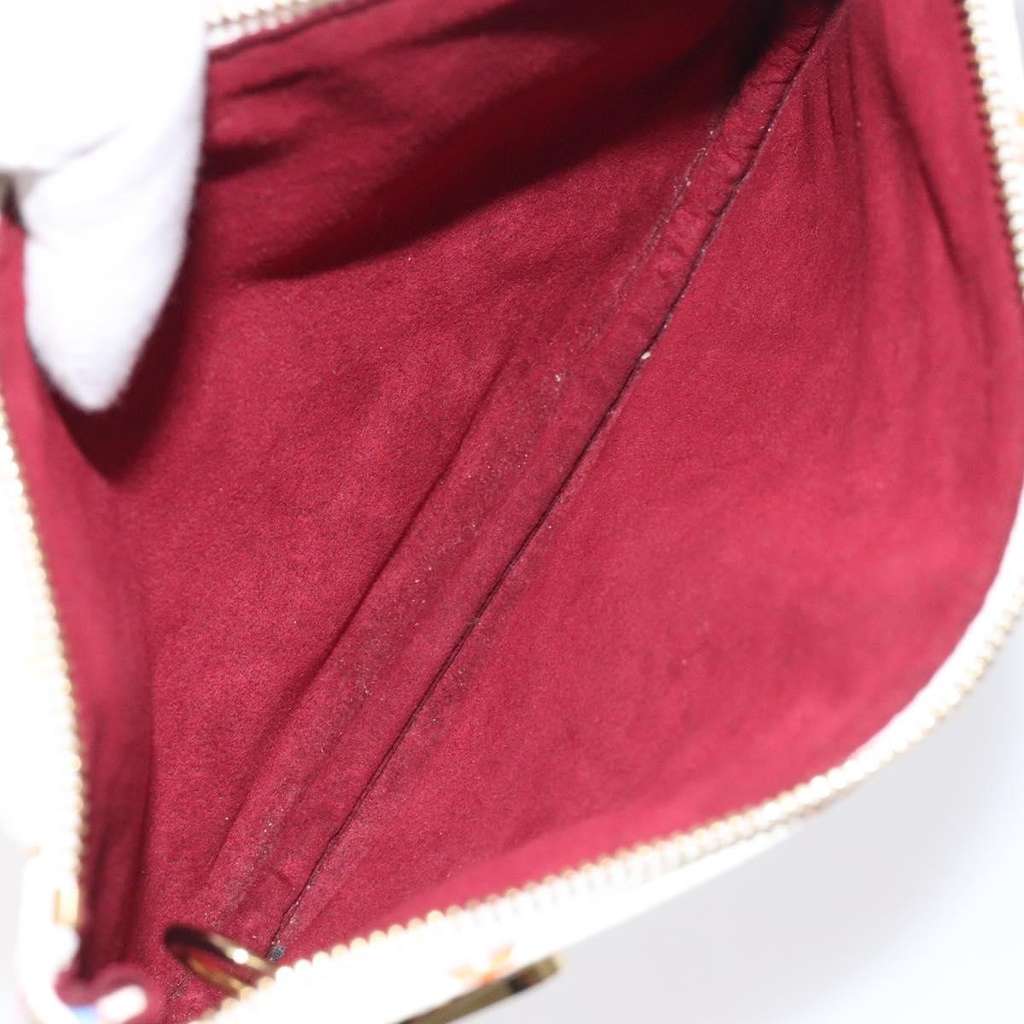 Louis Vuitton Pochette GM White Canvas Good condition - Box View