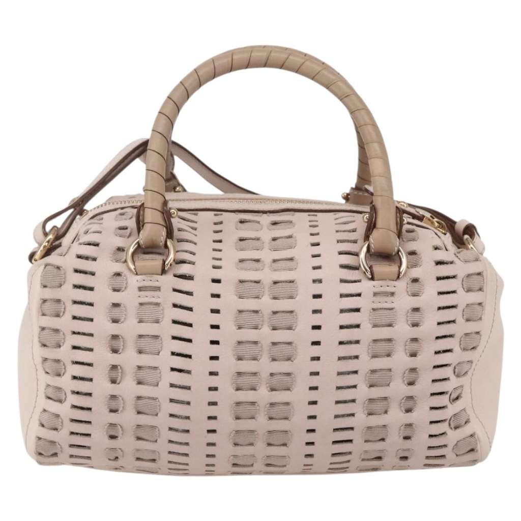 Salvatore Ferragamo Vala Handbag Pink Leather Good condition - Back View