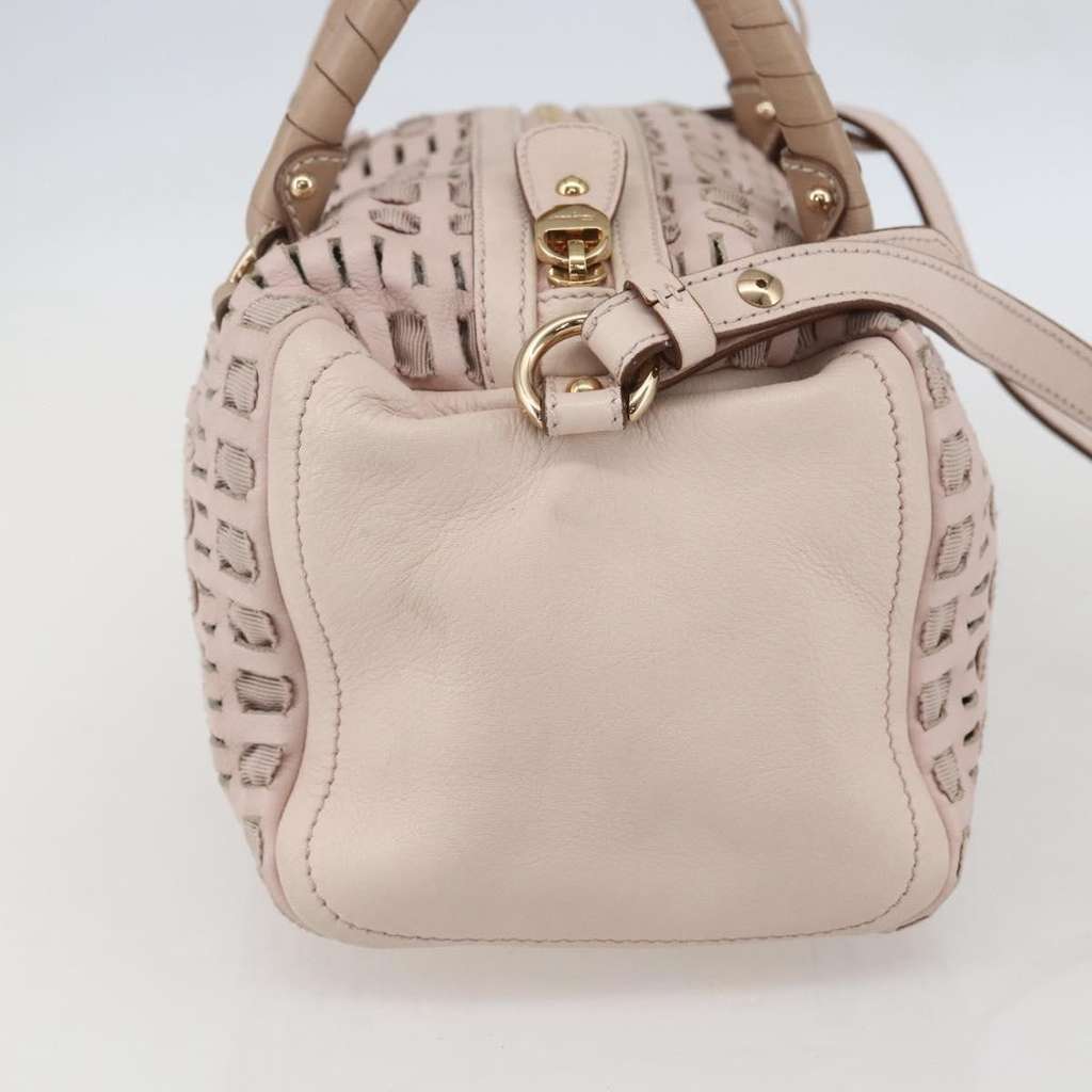 Salvatore Ferragamo Vala Handbag Pink Leather Good condition - Inside View