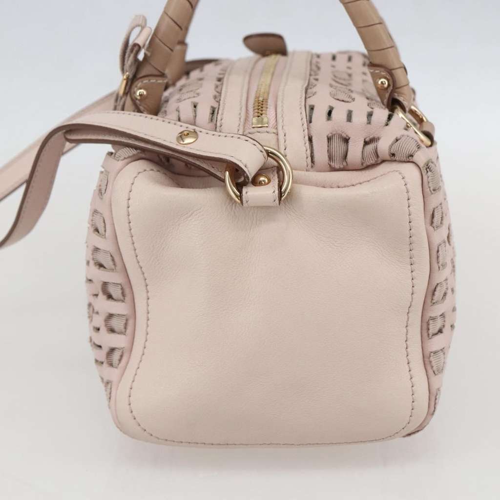 Salvatore Ferragamo Vala Handbag Pink Leather Good condition - Model View