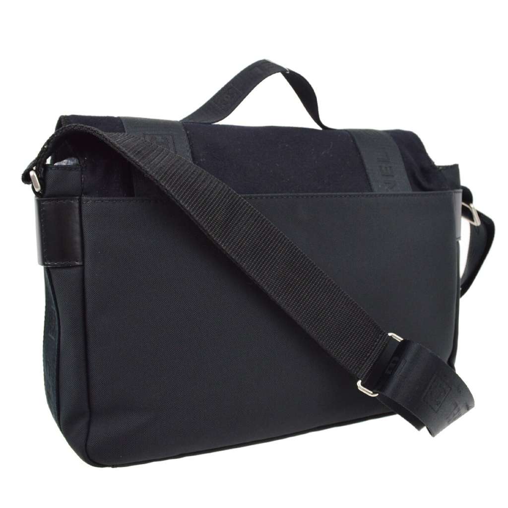 Chanel Sport Line Flap Messenger Bag Black Good condition - Back View