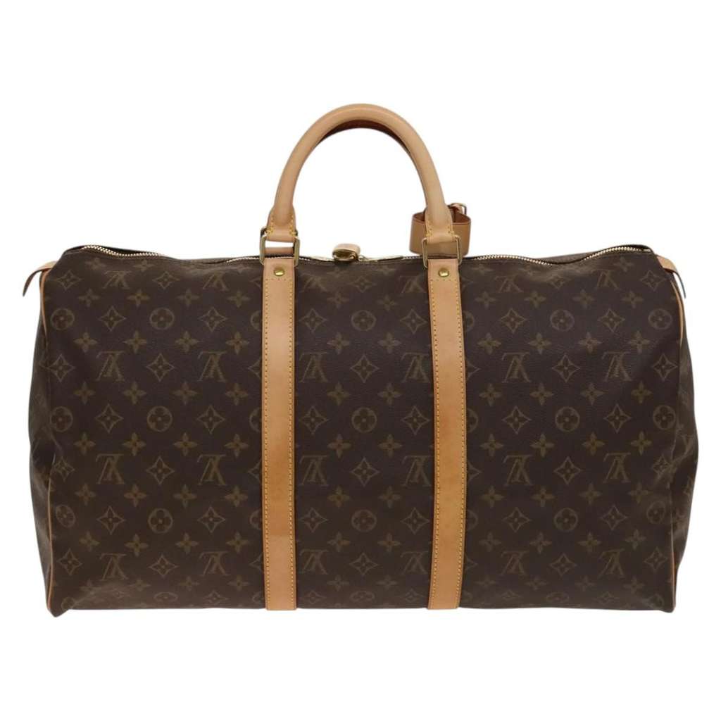 Louis Vuitton Keepall Bag Brown Canvas Good condition - Back View