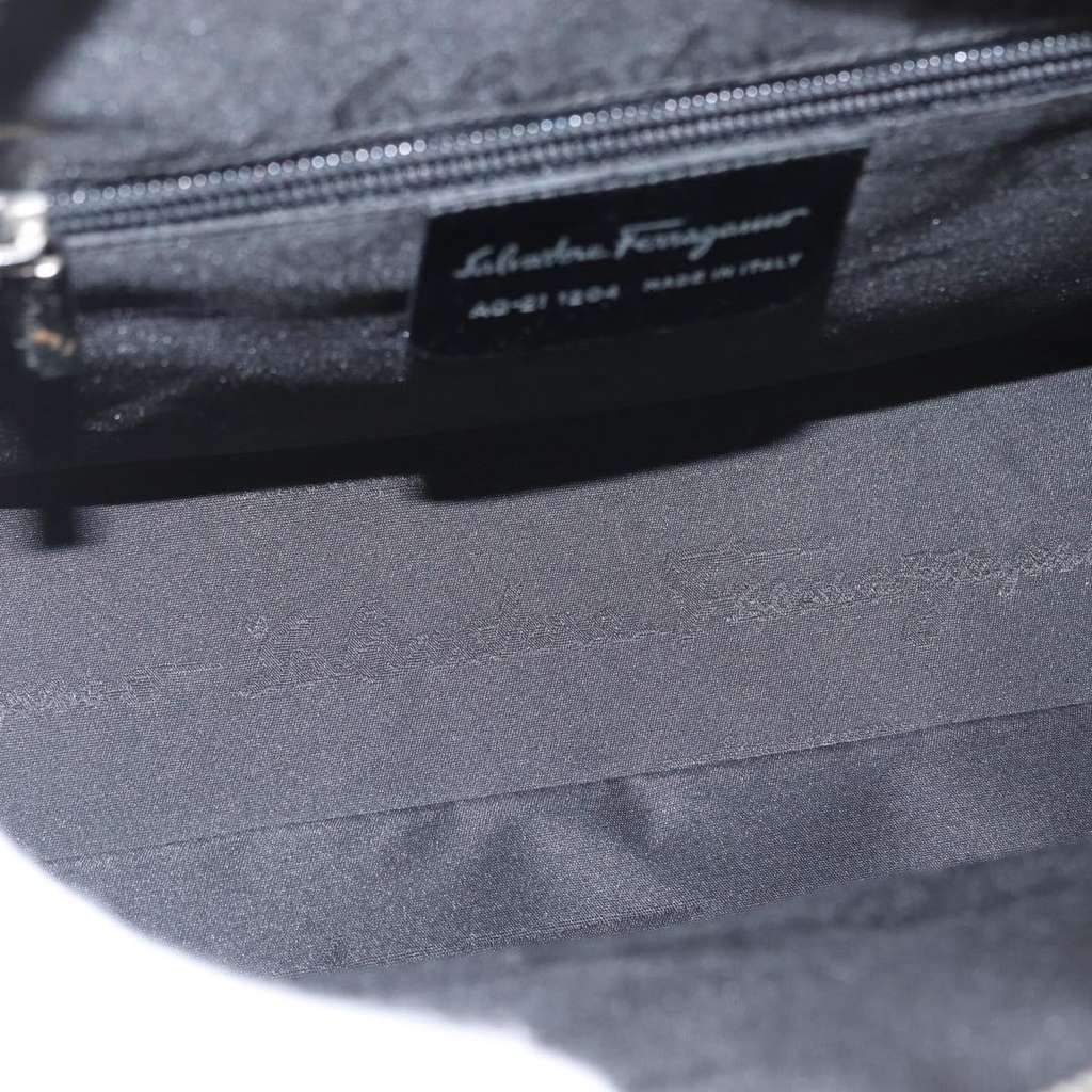 Salvatore Ferragamo Vintage Handbag Black Leather Good condition - Box View