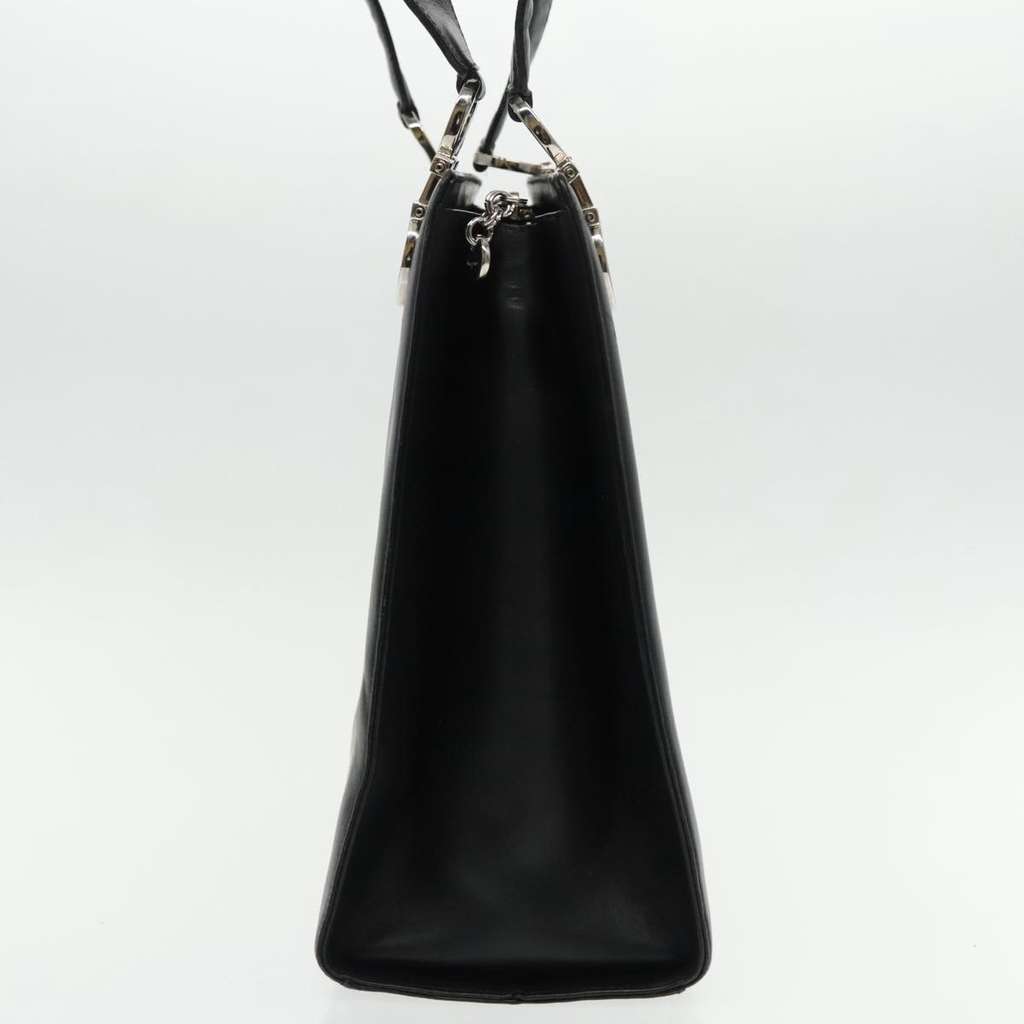 Salvatore Ferragamo Gancini Shoulder Bag Black Leather Good condition - Model View