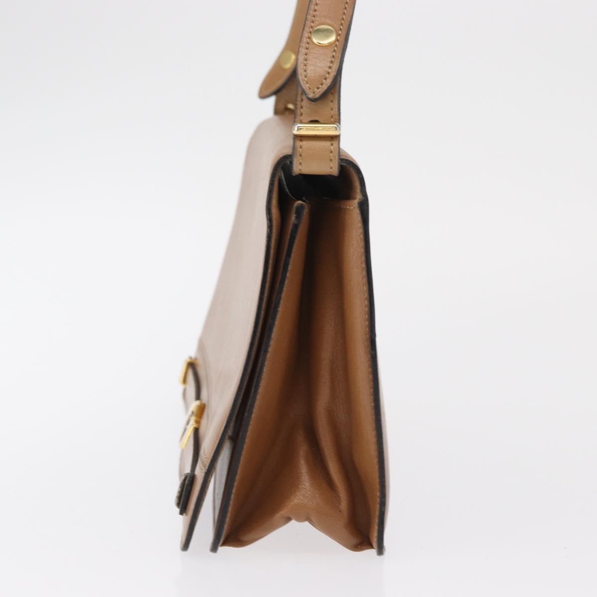 Christian Dior Vintage Shoulder Bag Brown Leather Good condition - Inside View