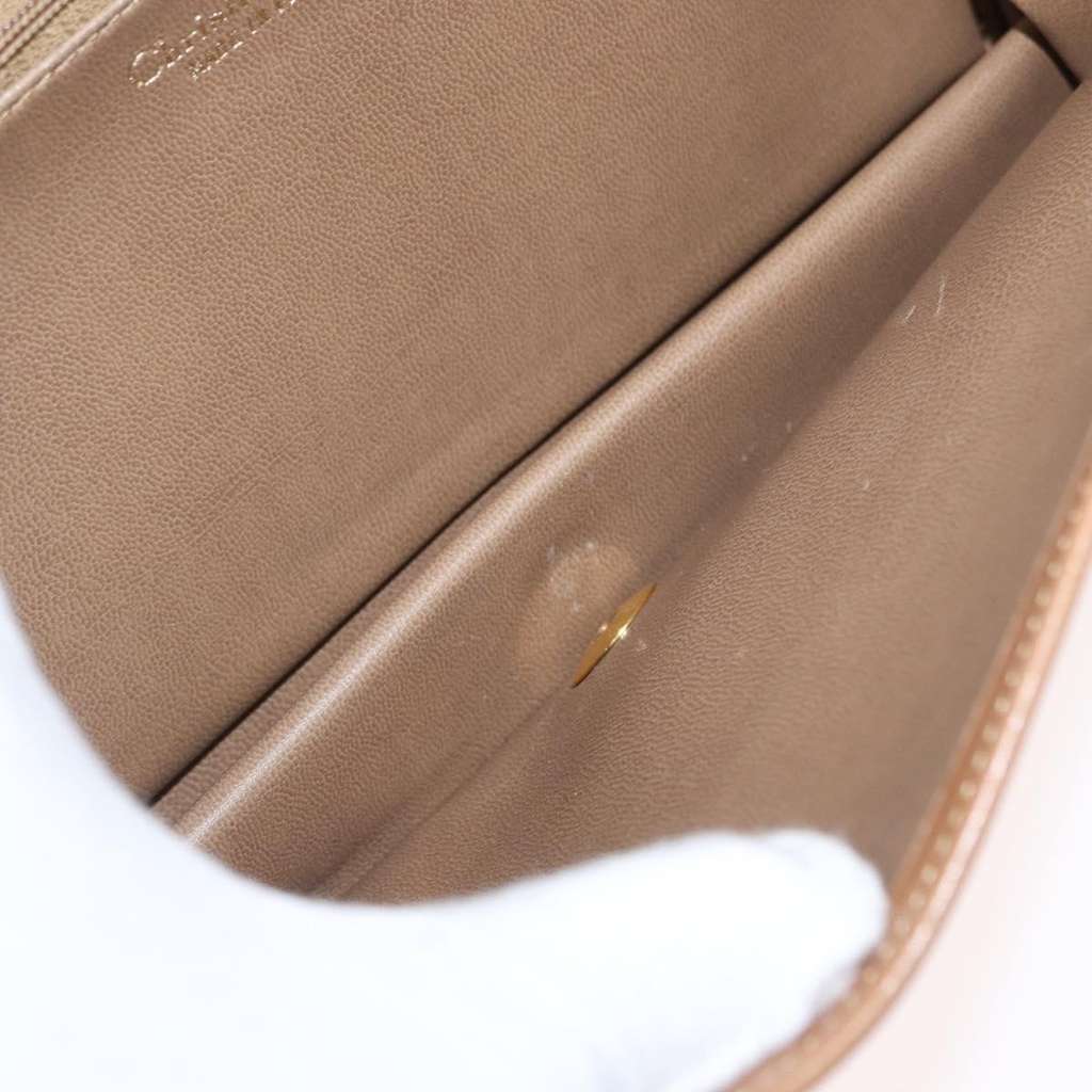 Christian Dior Vintage Shoulder Bag Brown Leather Good condition - Box View