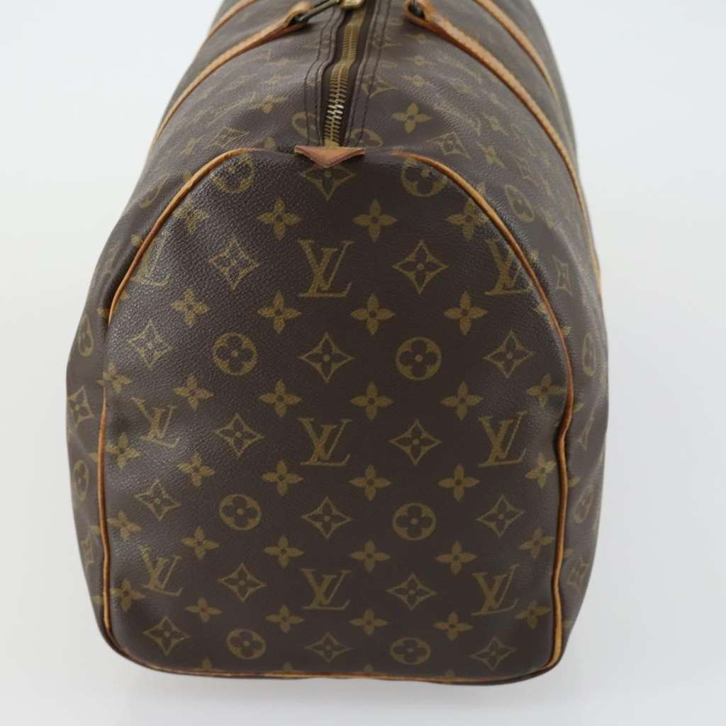 Louis Vuitton Keepall Bag Brown Canvas Fair condition - Model View