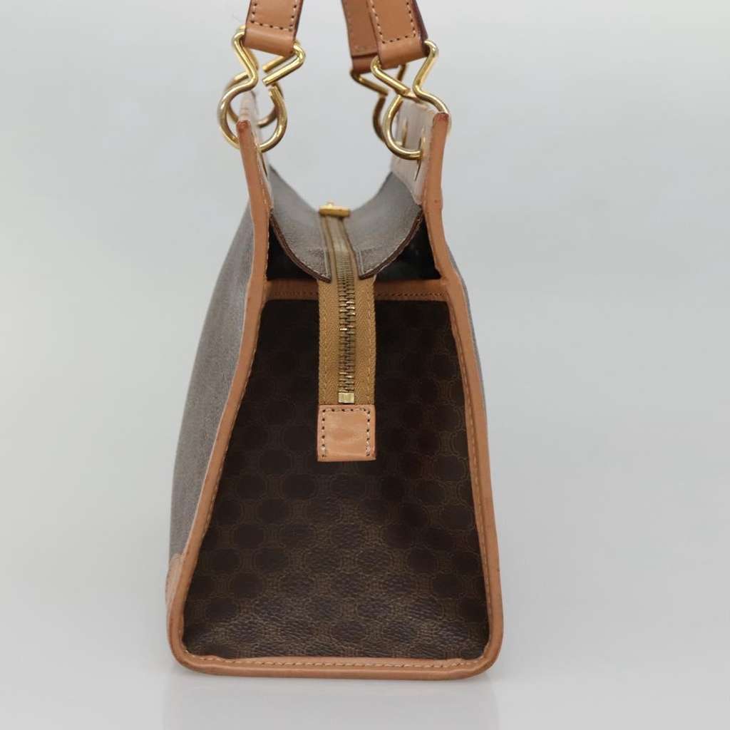 Celine Vintage Macadam Handbag Brown Canvas Good condition - Model View