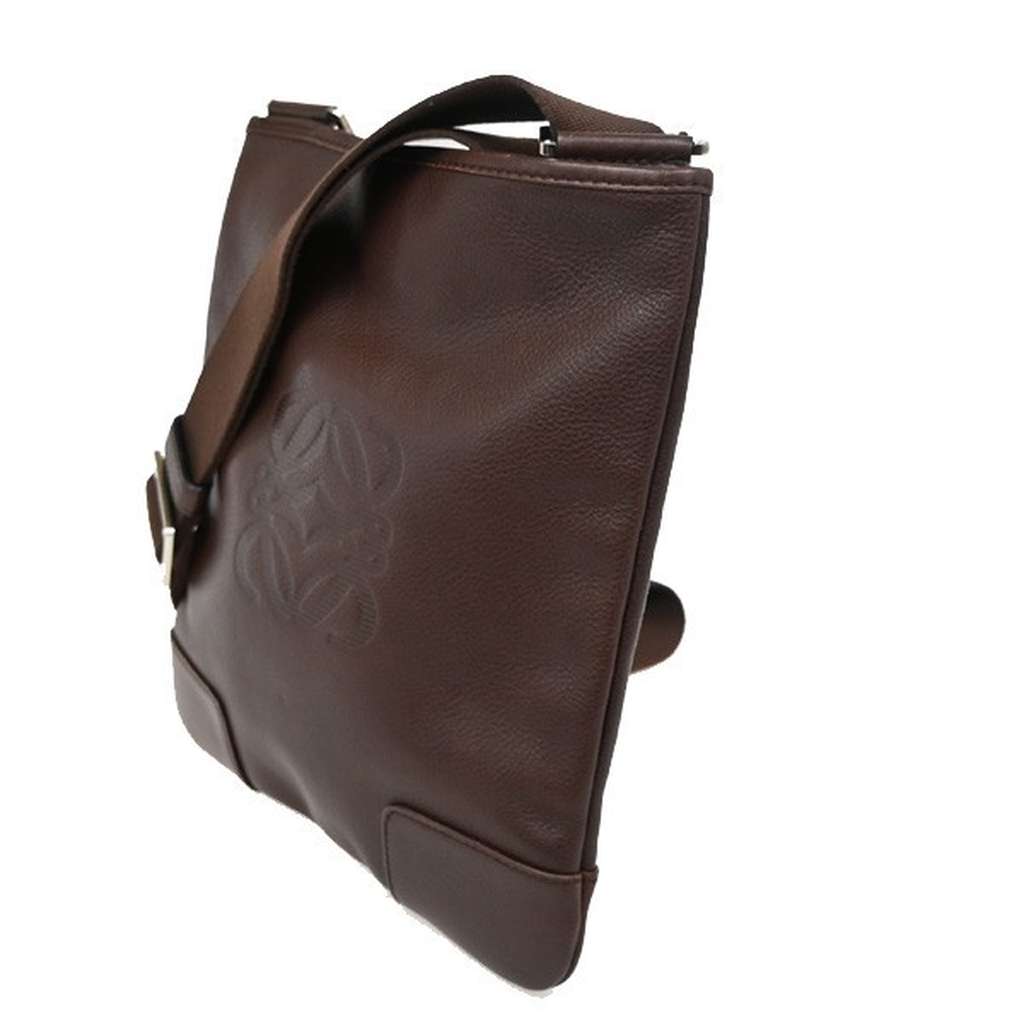 Loewe Anagram Shoulder Bag Brown Leather Good condition - Inside View