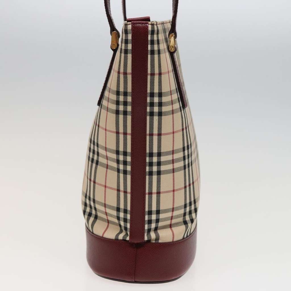 Burberry Nova Check Tote Beige Canvas Good condition - Model View