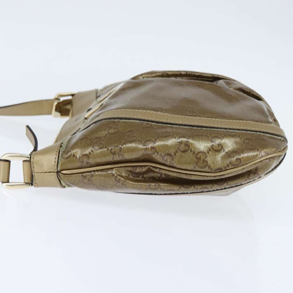 Gucci D Ring Messenger Bag Gold Canvas Good condition - Inside View