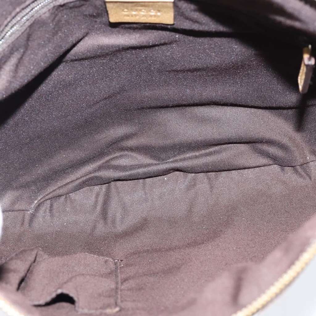 Gucci D Ring Messenger Bag Gold Canvas Good condition - Box View