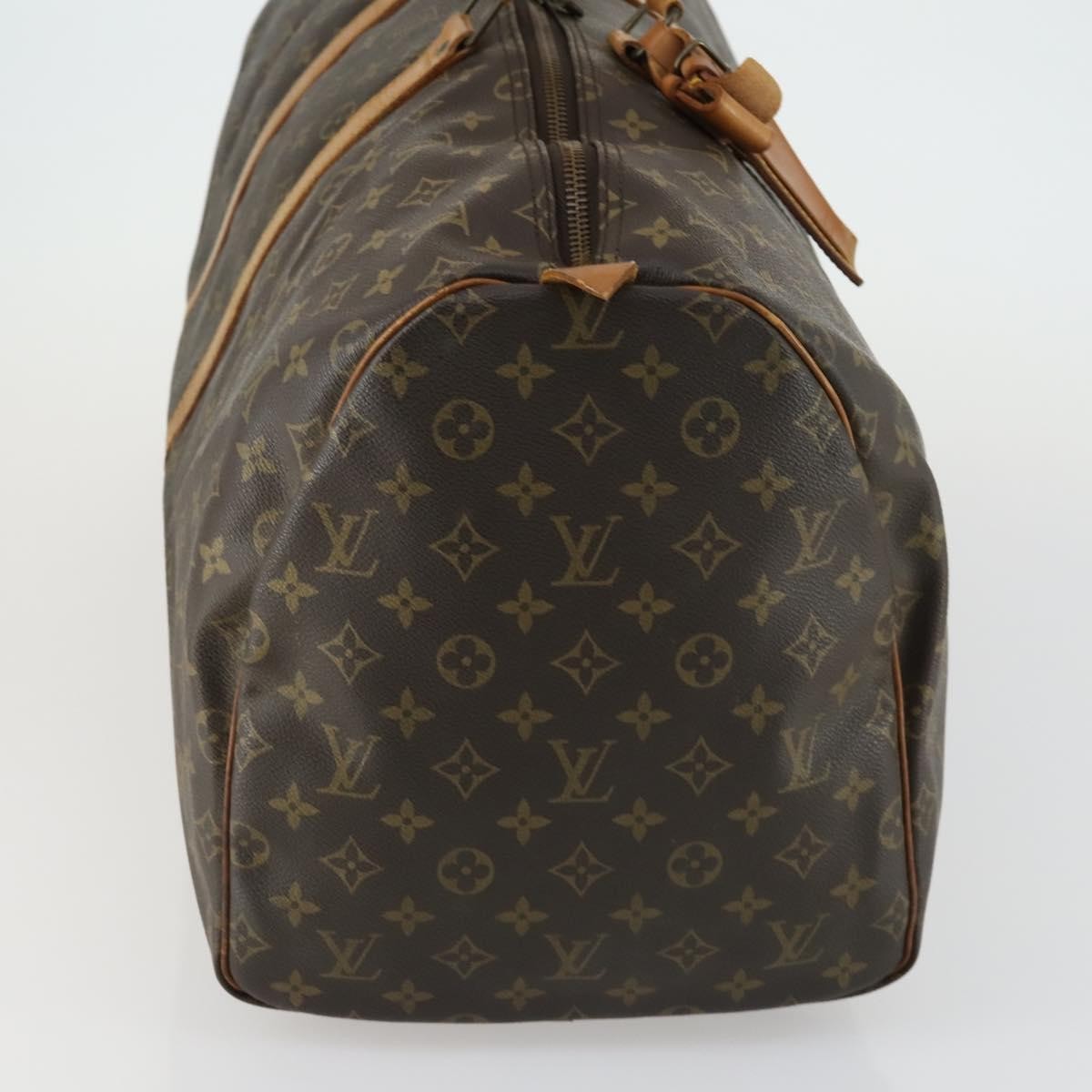 Louis Vuitton Keepall Bag Brown Canvas Fair condition - Model View