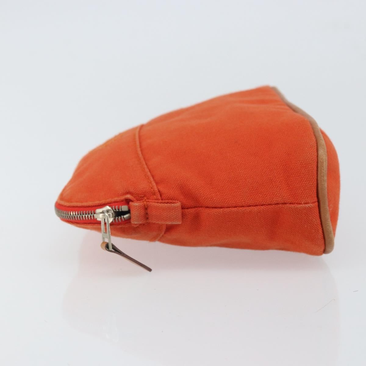 Hermès Bolide Travel Pouch Orange Canvas Good condition - Model View