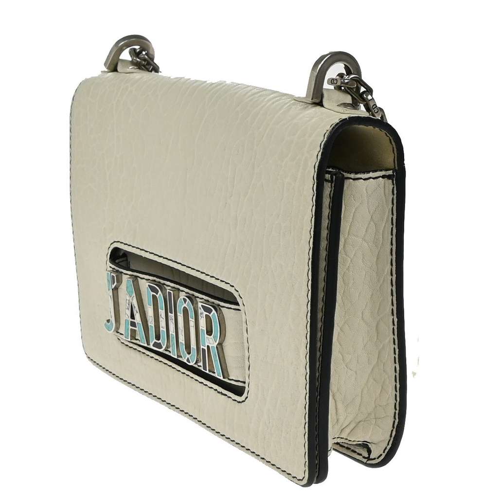 Christian Dior J'Adior Flap Bag White Leather Good condition - Inside View