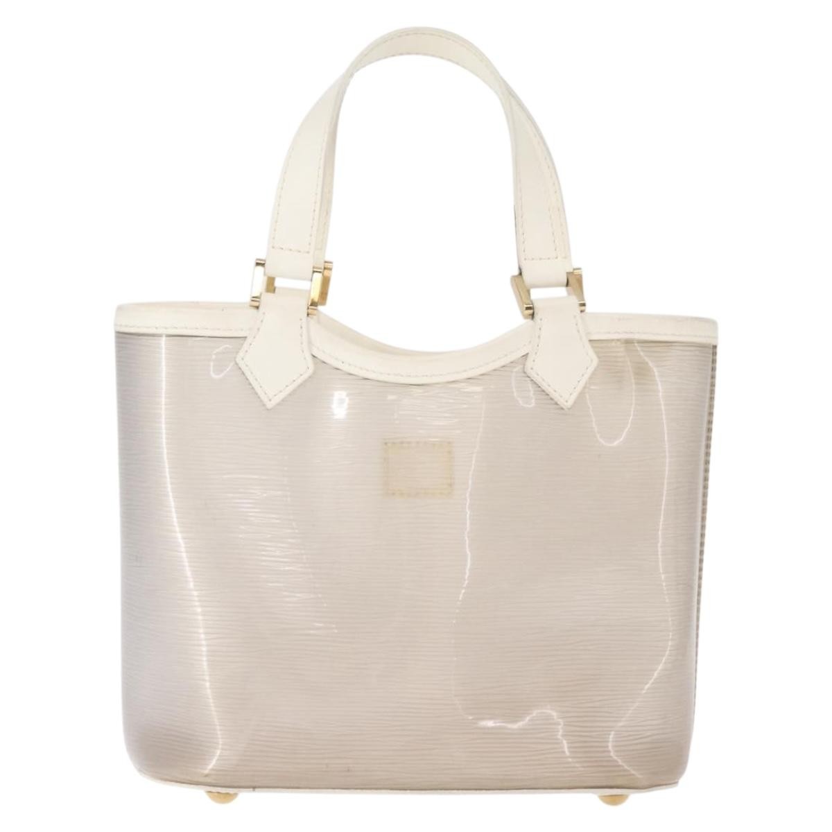 Louis Vuitton Plage Lagoon Bay Handbag White Leather Good condition - Back View
