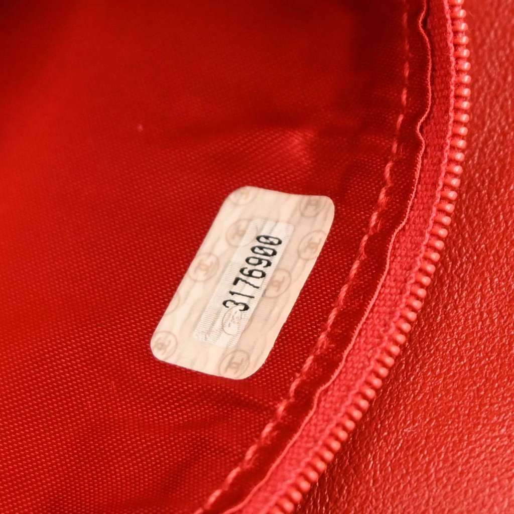 Chanel Vintage CC Pocket Camera Shoulder Bag Red Leather Good condition - Box View