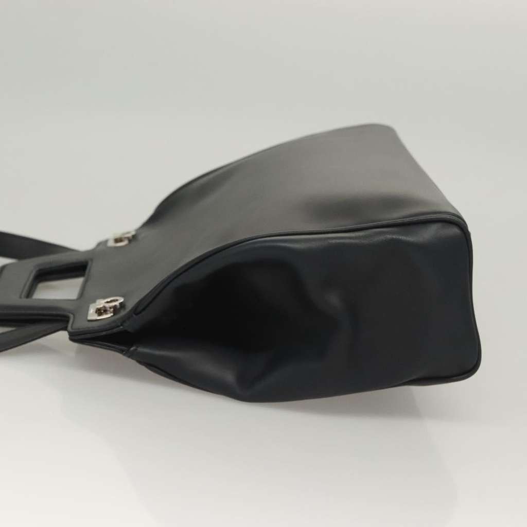 Salvatore Ferragamo Soft W Tote Black Leather Good condition - Model View