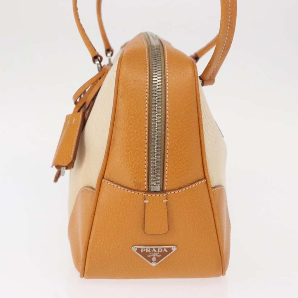 Prada Bowler Bag Beige Canvas Good condition - Inside View