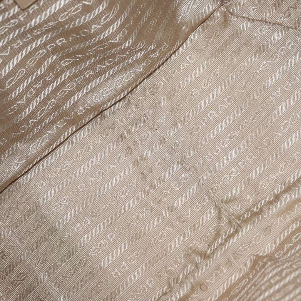 Prada Bowler Bag Beige Canvas Good condition - Box View