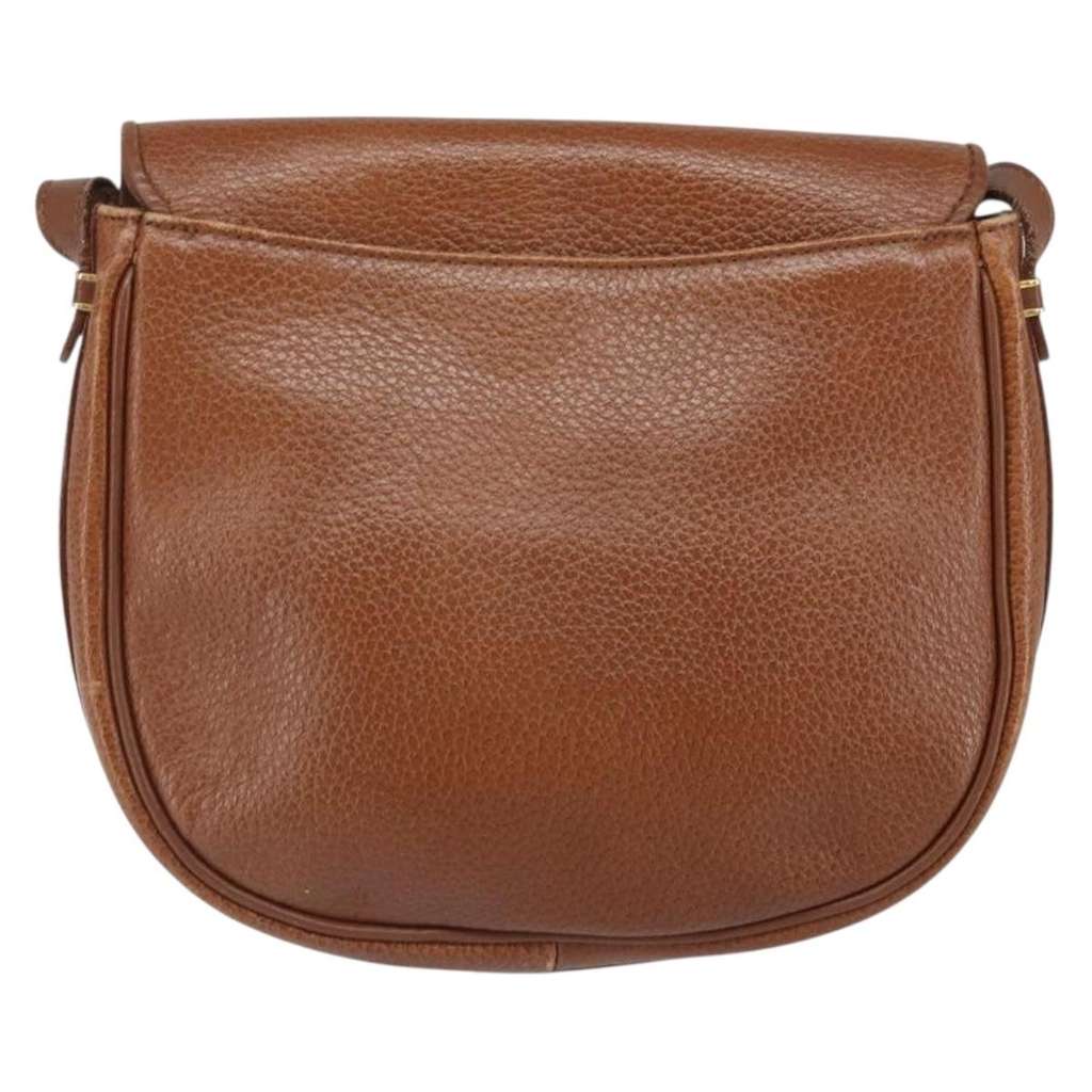 Burberry Vintage Shoulder Bag Brown Leather Good condition - Back View