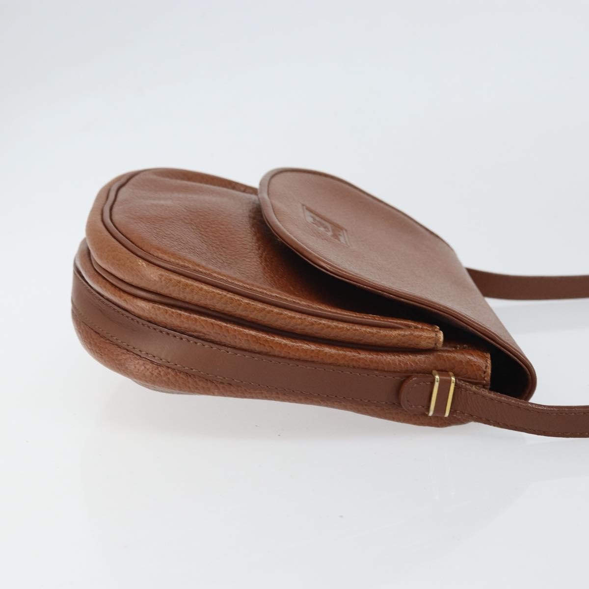 Burberry Vintage Shoulder Bag Brown Leather Good condition - Inside View