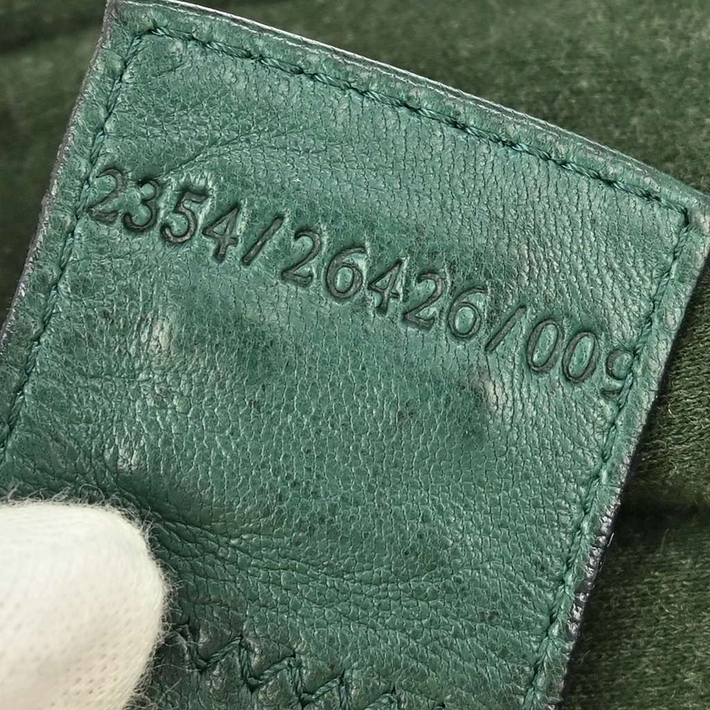 Fendi Vintage Flap Shoulder Bag Green Canvas Good condition - Box View