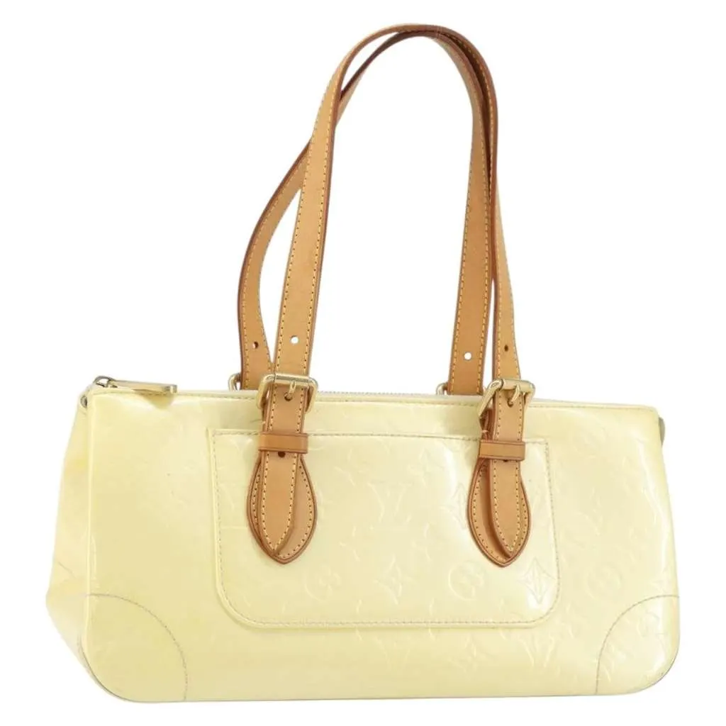 Louis Vuitton Rosewood Avenue Handbag Beige Good - Front View