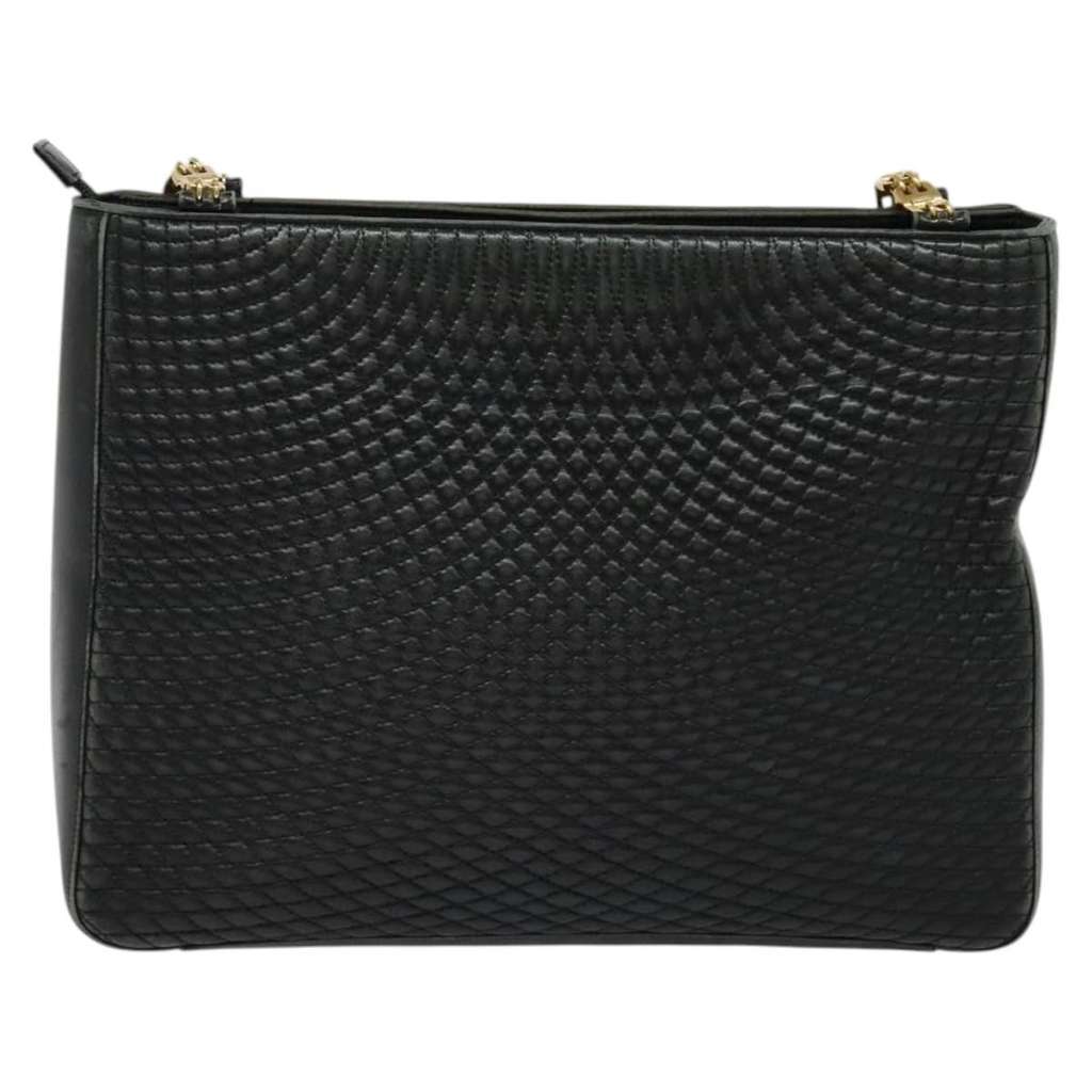 Bally Vintage Shoulder Bag Black Leather Good condition - Back View