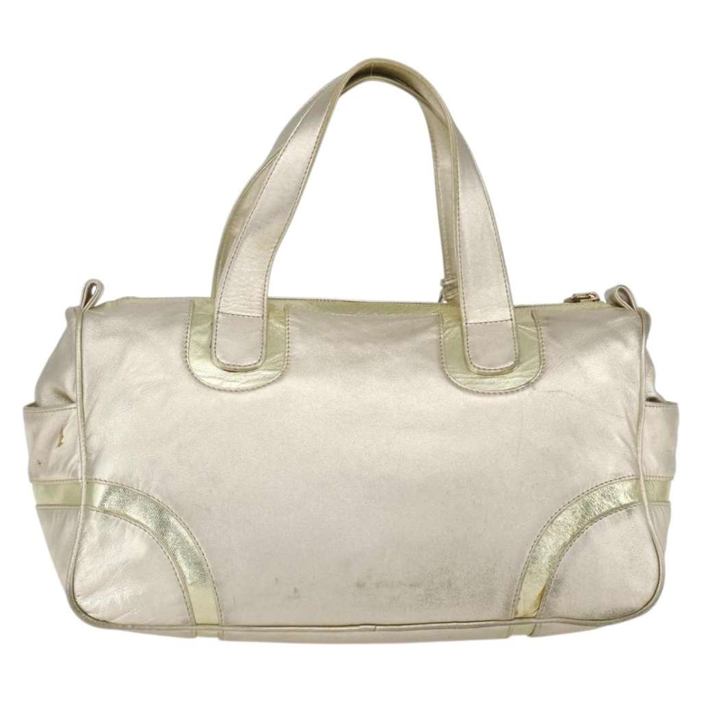 Loewe Vintage Handbag Gold Leather Fair condition - Back View